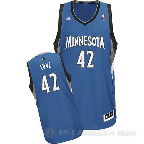 Camiseta Love #42 Minnesota Timberwolves Azul - Haga un click en la imagen para cerrar